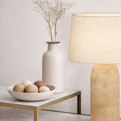 Fulvia Table Lamp Travertino Beige - FULVIA TL-BE