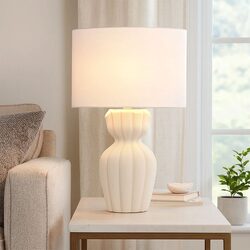 Elina Ceramic Table Lamp White - LL-27-0320