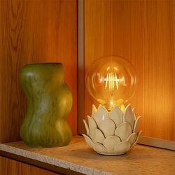 Lustre Artichoke Ceramic Table Lamp Ivory - LL-27-0323