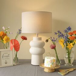 Isadora Ceramic Table Lamp Matt White - LL-27-0325W