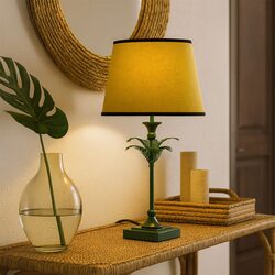 Paloma Palm Table Lamp Green - LL-27-0332G