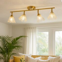 Coraline 4lt Linear Ceiling Light Champagne - LL002CL138CH