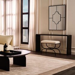 Radcliff Oak Console Table Black - 33773