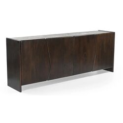 Edwin River Brown Marble Buffet Dark Walnut - 33915