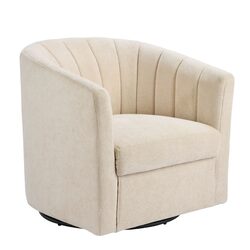 Cadman Swivel Arm Chair Fawn Chenille - 33935
