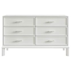 Jill 6 Drawer Chest White - 34003