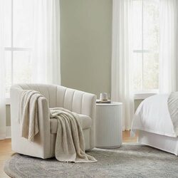 Cadman Swivel Arm Chair Ivory - 34137
