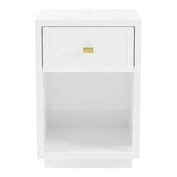 Logan Bedside Table Petite White - 34141