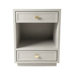 Logan Bedside Table Small Grey - 34143