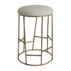 Aiden Gold Steel Kitchen Stool Range Speckle Ecru - 34171