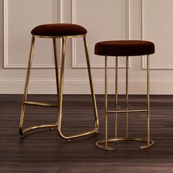 Annie Bar Stool Range Dark Chocolate Velvet - 34175