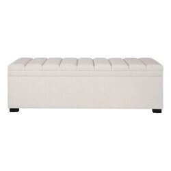 Soho Storage Bench Ottoman Ecru - 34333
