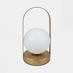 Nini Portable Rechargeable LED Table Lamp Brass - ELLUX5786LED531BR