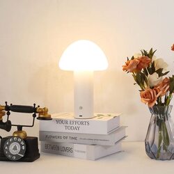 Margo Rechargeable Table Lamp White - ELWEL591WH