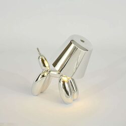 Frankie Rechargeable Table Lamp Silver - ELWEL857SIL