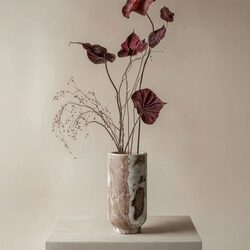 Aries Marble Vase Large Natural - 53382