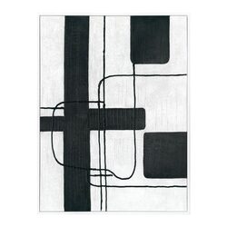 Dark Geometry Series II Canvas Painting - 53406