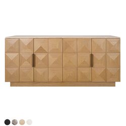 Benedict Natural Oak Buffet Travertine - B34099