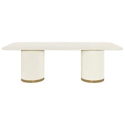 Eli Rectangular Dining Table 2.4m Ivory - B34315