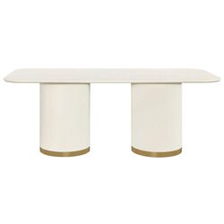Eli Rectangular Dining Table 2m Ivory - B34319