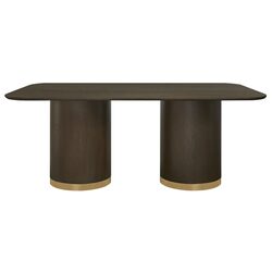 Eli Rectangular Dining Table 2m Smoked Oak - B34321