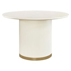 Eli Round Dining Table 1.2m Ivory  - B34323