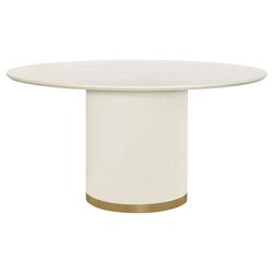 Eli Round Dining Table 1.5m Ivory - B34327