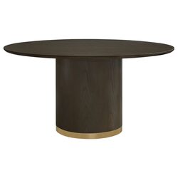 Eli Round Dining Table 1.5m Smoked Oak - B34329