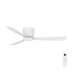 Costa 3-Blade 52" White Low Profile DC Ceiling Fan - 22945/05