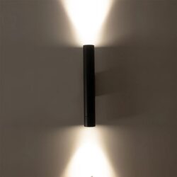 Dugo Aluminium Up & Down Wall Light Black - HV10293T