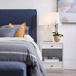 Logan Small White Bedside Table Set of 2 - Z32446