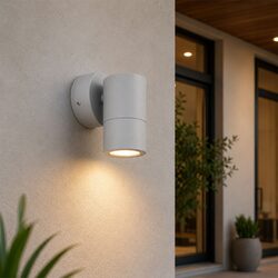 Fremantle 5W CCT 240V GU10 LED Fixed Wall Light Silver Grey - 206137