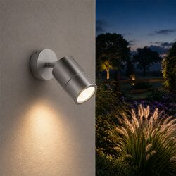Fremantle 5W CCT 240V GU10 LED Adjustable Wall Light Titanium - 206141