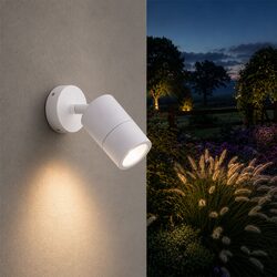 Fremantle 5W CCT 240V GU10 LED Adjustable Wall Light White - 206143