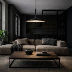 Benito 48CM LED Pendant Large Black - BENITO PE48-BKWH