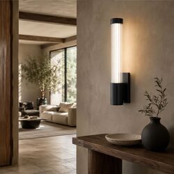 Bremen Single LED Vanity Wall Light Black - BREMEN WB1-BK3C