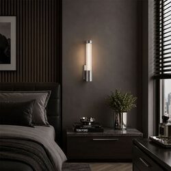 Bremen Single LED Vanity Wall Light Chrome - BREMEN WB1-CH3C