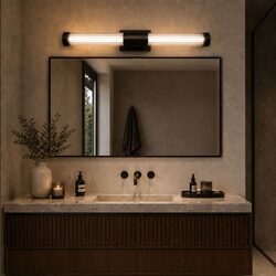 Bremen Twin LED Vanity Wall Light Black - BREMEN WB2-BK3C