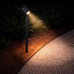 Clovis 24V MR16 Exterior Post Spike Light Black - CLOVIS PT-BK24