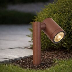 Clovis 24V MR16 Exterior Spike Light Corten - CLOVIS SP-RST24