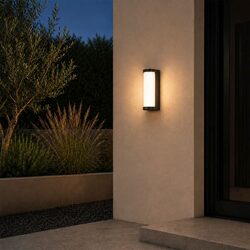 Gevet 30CM Exterior LED Wall Light Black - GEVET EX30-BK