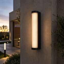Gevet 50CM Exterior LED Wall Light Black - GEVET EX50-BK