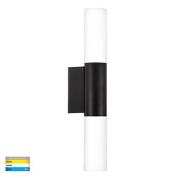 Akril Aluminium 2 Light LED Wall Light Black - HV10932T-BLK