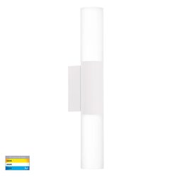 Akril Aluminium 2 Light LED Wall Light White - HV10932T-WHT