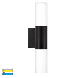 Akril Aluminium 2 Light LED Wall Light Black - HV10942T-BLK