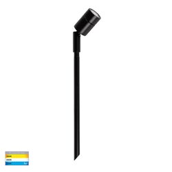 Mali Aluminium Garden Spike Spotlight Black - HV1446T-BLK