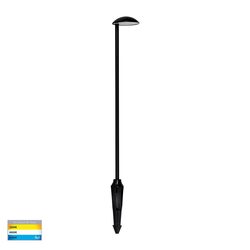 Konoa Aluminium LED Bollard Spike Light Black - HV1524T-BLK-24V