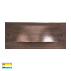 Corba 10W Recessed Brick Light Antique Brass - HV3013T-AB-12V