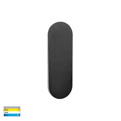 Barline Shadow Aluminium 300mm Wall Light Black - HV3561T-BLK