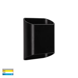 Contec Aluminium Up and Down LED Wall Light Black - HV3662T-BLK-240V